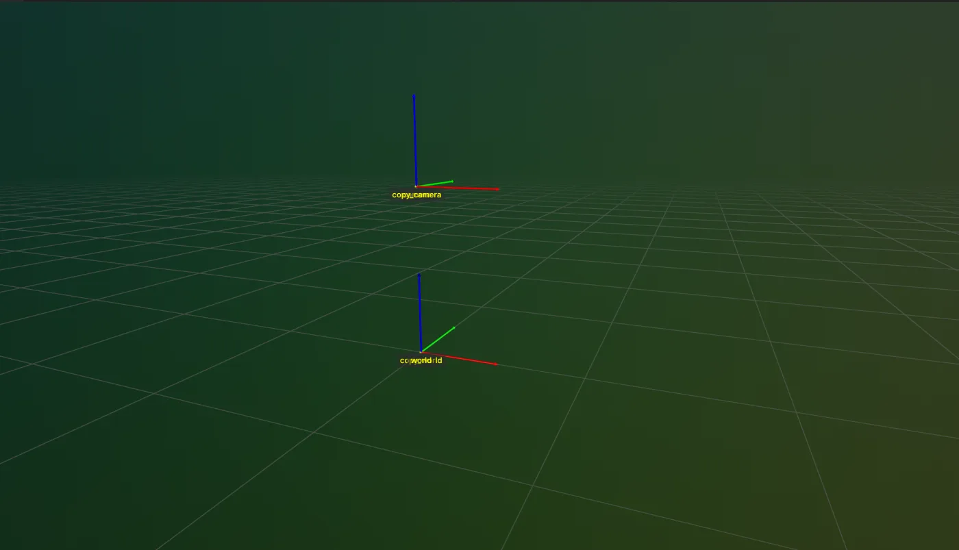 A TransformTree and its renamed deep copy, visualized in Rerun
