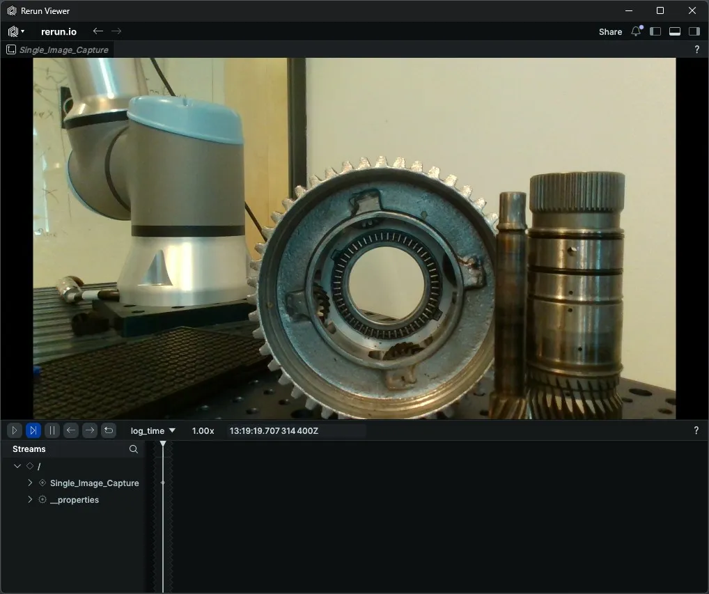 Single RGB image capture output
