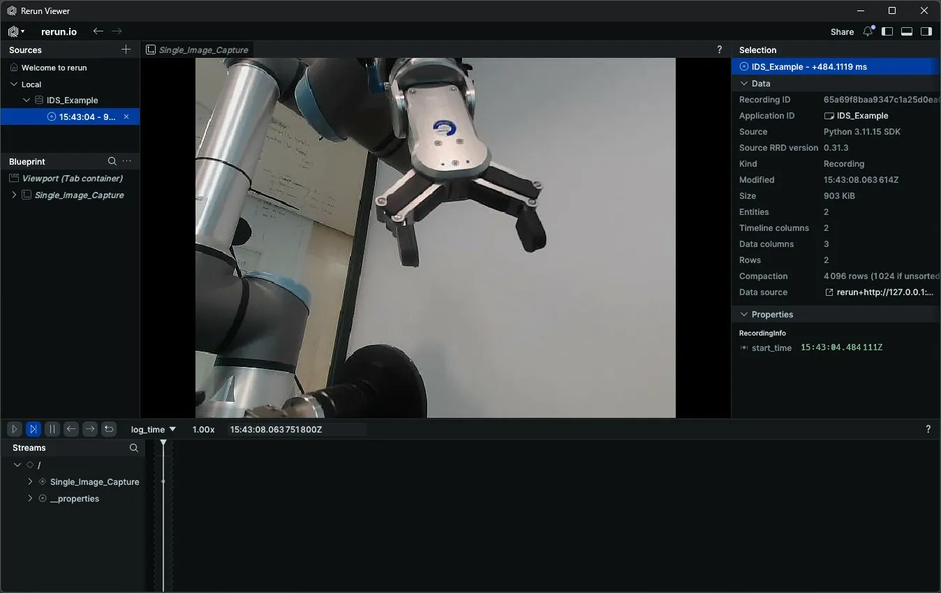 Single image capture output